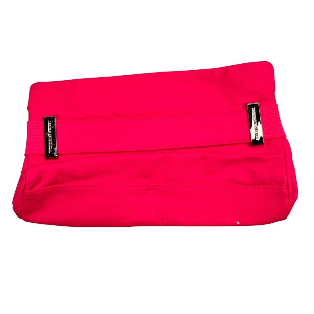 Victoria's Secret Women Clutch Bag Cosmetic Makeup Bag Pencil Pouch Neon Pink